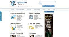 Desktop Screenshot of concretebasics.org